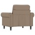 Sillón cuero sintético color capuchino 60
