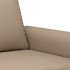 Sillón cuero sintético color capuchino 60
