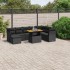 Set de sofás de jardín 8 piezas y cojines ratán sintético