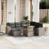 Set de sofás de jardín 8 pzas y cojines ratán sintético