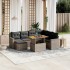 Set de sofás de jardín 8 pzas y cojines ratán sintético
