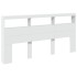 Cabecero de cama con luz LED blanco 200x17x102