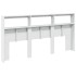 Cabecero de cama con luz LED blanco 200x17x102