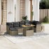Set de sofás de jardín 8 pzas y cojines ratán sintético