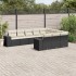Set de sofás de jardín 10 pzas cojines ratán sintético
