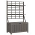 Caja de almacenaje con enrejado madera de acacia 99x50x160