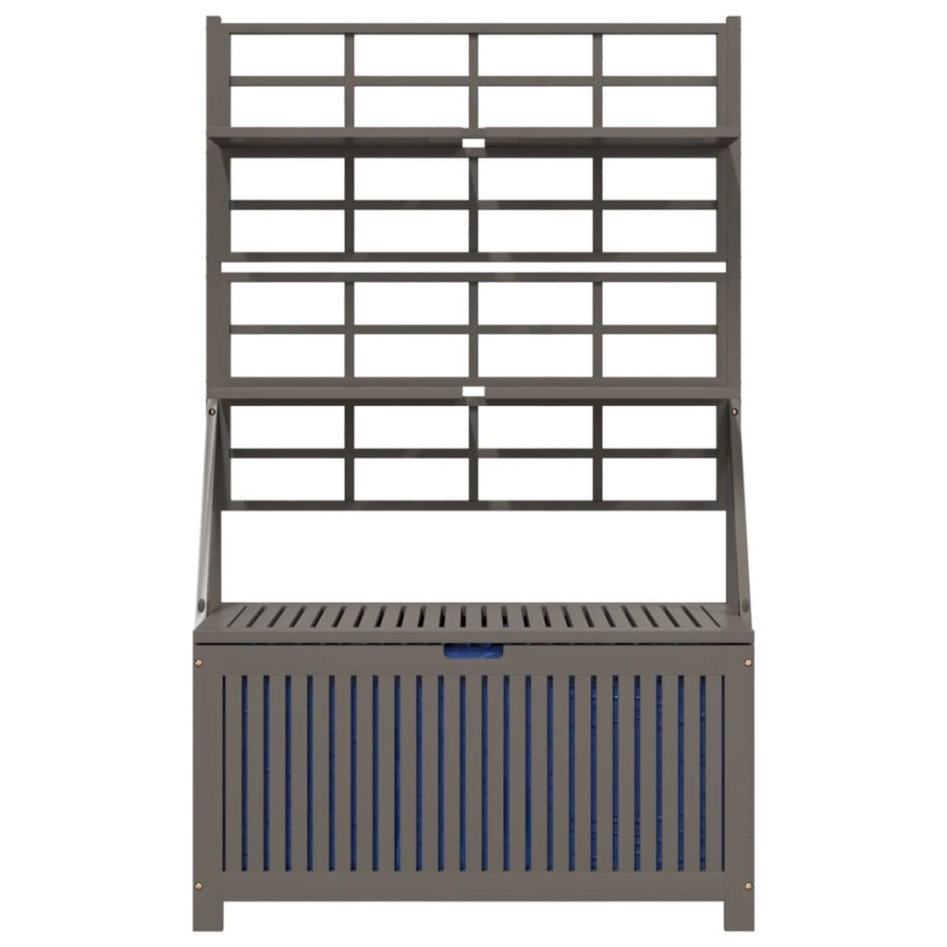 Caja de almacenaje con enrejado madera de acacia 99x50x160