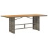 Set comedor jardín 9 pzas y cojines ratán sintético