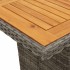 Set comedor jardín 9 pzas y cojines ratán sintético