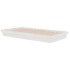 Estructura de cama madera maciza blanca 100x200