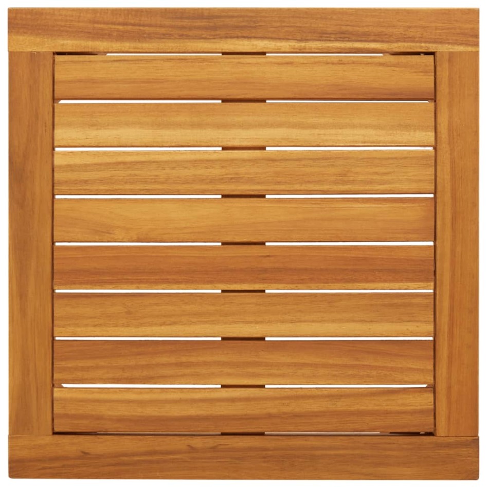 Juego de bistro de 3 piezas ratán PE beige y madera de