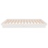 Estructura de cama madera maciza blanca 100x200