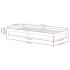 Estructura de cama madera maciza blanca 100x200
