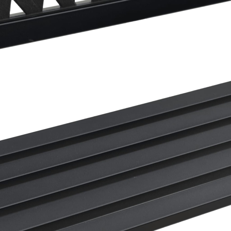 Banco de jardín acero negro 120