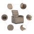 Sillón reclinable elevable cuero artificial color