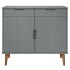 Aparador MOLDE madera maciza de pino gris 90x40x80