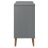 Aparador MOLDE madera maciza de pino gris 90x40x80