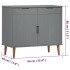 Aparador MOLDE madera maciza de pino gris 90x40x80