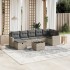 Set de sofás de jardín 8 pzas y cojines ratán sintético