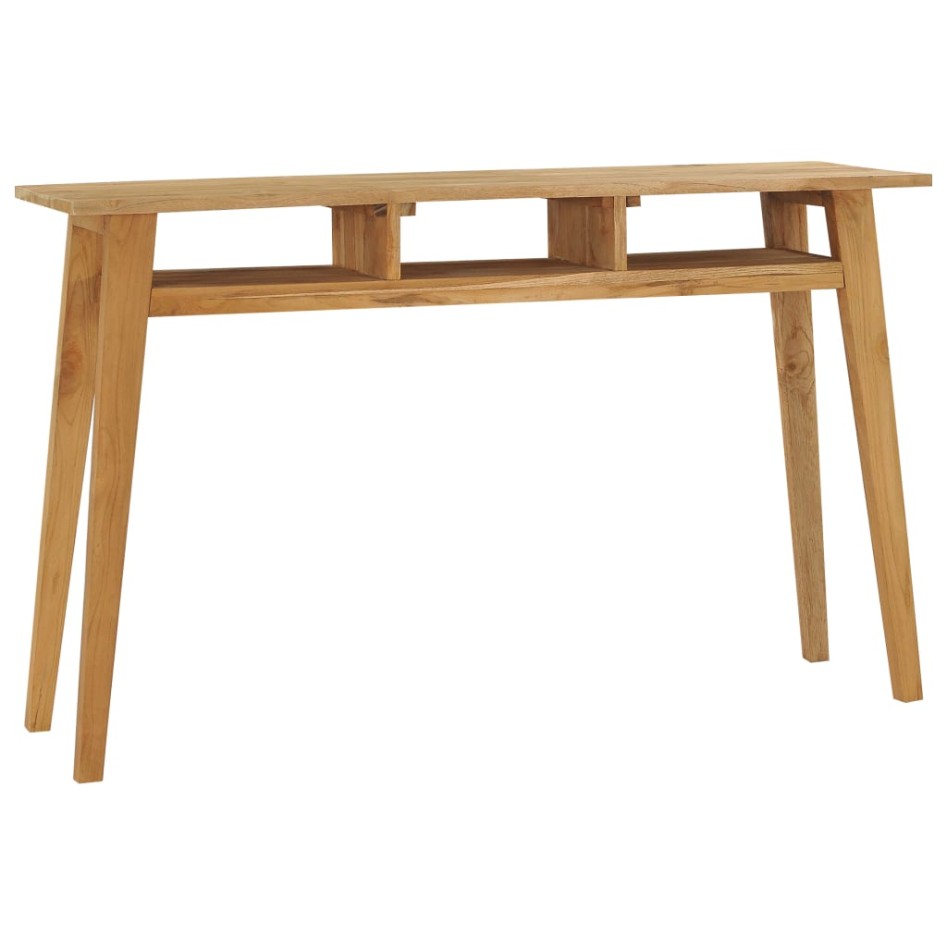 Mesa consola de madera de teca maciza 120x35x75
