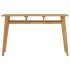 Mesa consola de madera de teca maciza 120x35x75
