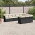 Set de sofás de jardín 10 pzas cojines ratán sintético