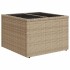 Juego de sofás de jardín con cojines beige 8 pzas ratán