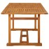 Mesa de comedor jardín 180x90x75 cm madera maciza de