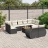 Set de sofás de jardín 10 pzas cojines ratán sintético