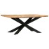 Mesa de comedor madera maciza de mango rugosa 180x90x76