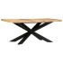 Mesa de comedor madera maciza de mango rugosa 180x90x76
