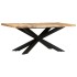 Mesa de comedor madera maciza de mango rugosa 180x90x76