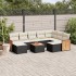 Set de sofás de jardín 10 pzas cojines ratán sintético