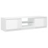 Mueble de TV con luces LED blanco brillante 140x40x35,5