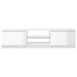 Mueble de TV con luces LED blanco brillante 140x40x35,5