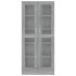 Vitrina de madera contrachapada gris sonoma 82,5x30,5x185,5