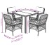 Set de muebles jardín 5 pzas con cojines ratán sintético