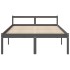Cama para personas mayores madera maciza pino gris 120x200