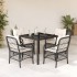 Set de muebles jardín 5 pzas con cojines ratán sintético