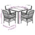 Set de muebles jardín 5 pzas con cojines ratán sintético
