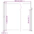 Toldo lateral retráctil azul 220x300