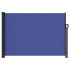 Toldo lateral retráctil azul 140x500