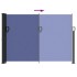 Toldo lateral retráctil azul 140x500