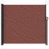 Toldo lateral retráctil marrón 180x500
