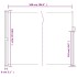 Toldo lateral retráctil marrón 180x500