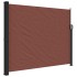 Toldo lateral retráctil marrón 160x600
