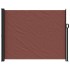 Toldo lateral retráctil marrón 160x600