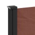 Toldo lateral retráctil marrón 160x600