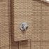 Ducha de exterior ratán PE y acacia beige 100x100x241,5