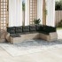 Set de sofás de jardín 8 pzas y cojines ratán sintético